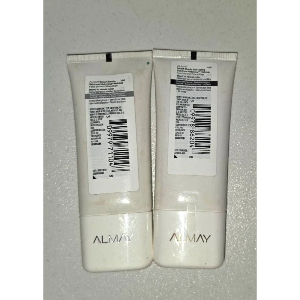 Almay Smart Shade Foundation Lot of 2 Skintone Matching Anti-Aging NEW Medium